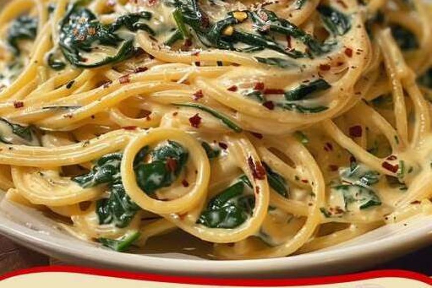 Spaghetti mit Spinat Frischkäse-Sauce in 15 Minuten - Rezepte Spaghetti mit Spinat Frischkäse-Sauce in 15 Minuten - Rezepte