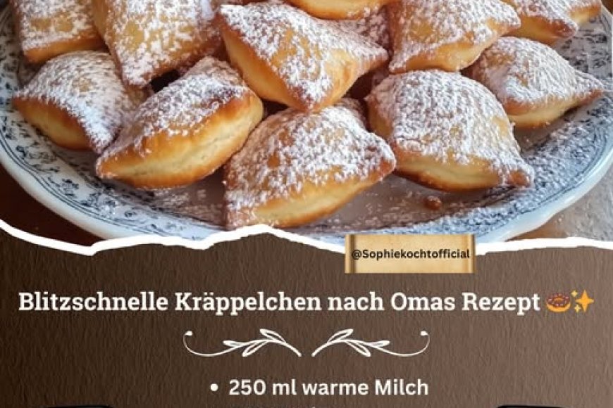 Omis Kräppelchen die ich 2x pro Woche backen, wie vom Weihnachtsmarkt ... Omis Kräppelchen die ich 2x pro Woche backen, wie vom Weihnachtsmarkt ...