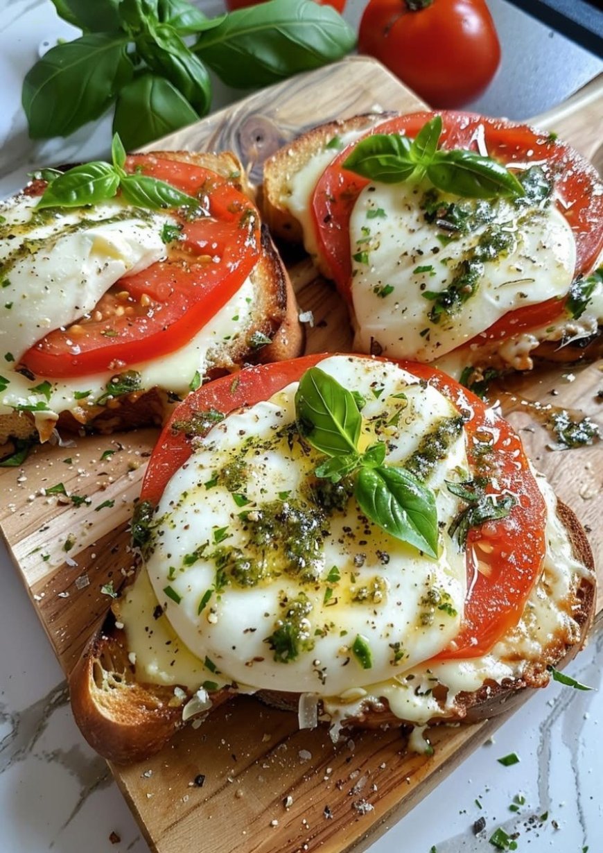 Tomaten Mozzarella Toast - Rezepte Tomaten Mozzarella Toast - Rezepte